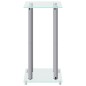 vidaXL Lautsprecher-Ständer 2 Stk. Silbern Hartglas 4 Säulen vidaXL Lautsprecher-Ständer 2 Stk. Silbern Hartglas 4 Säulen
