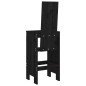 vidaXL Barhocker 2 Stk. Schwarz 40x42x120 cm Massivholz Kiefer vidaXL Barhocker 2 Stk. Schwarz 40x42x120 cm Massivholz Kiefer