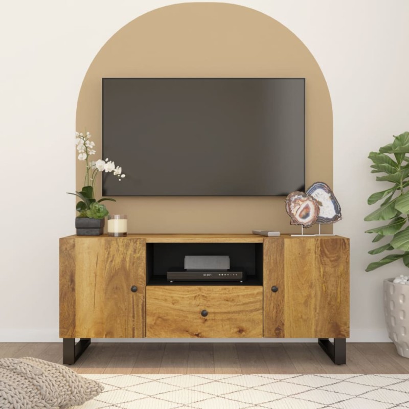 vidaXL TV-Schrank 105x33,5x46 cm Massivholz Mango & Holzwerkstoff vidaXL TV-Schrank 105x33,5x46 cm Massivholz Mango & Holzwerkstoff