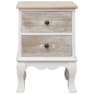 vidaXL Nachttisch 35x30x50 cm Paulownia Holz vidaXL Nachttisch 35x30x50 cm Paulownia Holz