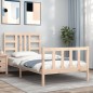vidaXL Massivholzbett mit Kopfteil 90x200 cm vidaXL Massivholzbett mit Kopfteil 90x200 cm