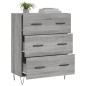 vidaXL Sideboard Grau Sonoma 69,5x34x90 cm Holzwerkstoff vidaXL Sideboard Grau Sonoma 69,5x34x90 cm Holzwerkstoff