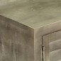vidaXL TV-Schrank Grau mit Messing 110 x 30 x 48 cm Mangoholz Massiv vidaXL TV-Schrank Grau mit Messing 110 x 30 x 48 cm Mangoholz Massiv