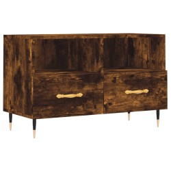 vidaXL TV-Schrank Räuchereiche 80x36x50 cm Holzwerkstoff