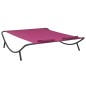 Garten-Sonnenliege Stoff Rosa Garten-Sonnenliege Stoff Rosa