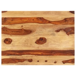 vidaXL Tischplatte Massivholz Palisander 25-27 mm 60×90 cm 