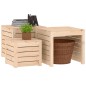 vidaXL 3-tlg. Gartenbox-Set Massivholz Kiefer vidaXL 3-tlg. Gartenbox-Set Massivholz Kiefer