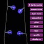 vidaXL Lichterkette Kugeln 40 m 400 LED Blau 8 Funktionen vidaXL Lichterkette Kugeln 40 m 400 LED Blau 8 Funktionen