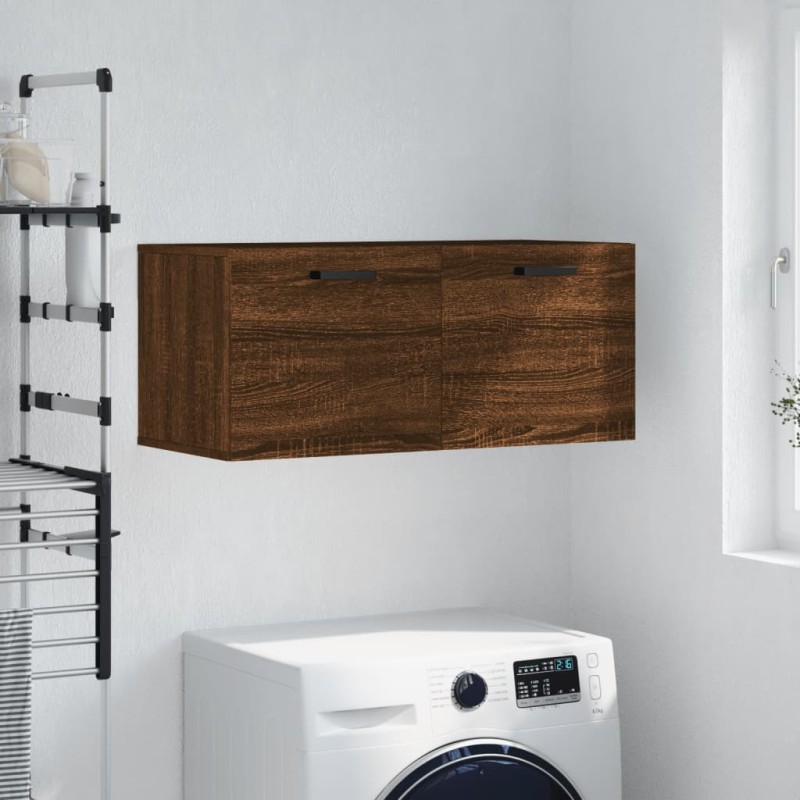 vidaXL Wandschrank Braun Eichen-Optik 80x36,5x35 cm Holzwerkstoff vidaXL Wandschrank Braun Eichen-Optik 80x36,5x35 cm Holzwerkstoff
