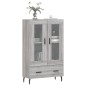 vidaXL Highboard Grau Sonoma 69,5x31x115 cm Holzwerkstoff vidaXL Highboard Grau Sonoma 69,5x31x115 cm Holzwerkstoff