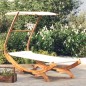 Loungebett mit Dach 100x190x134 cm Bugholz Massiv Creme Loungebett mit Dach 100x190x134 cm Bugholz Massiv Creme