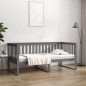 vidaXL Tagesbett Grau 100x200 cm Massivholz Kiefer vidaXL Tagesbett Grau 100x200 cm Massivholz Kiefer