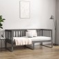 vidaXL Tagesbett Grau 100x200 cm Massivholz Kiefer vidaXL Tagesbett Grau 100x200 cm Massivholz Kiefer