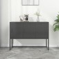 vidaXL Sideboard Anthrazit 105x35x75 cm Stahl vidaXL Sideboard Anthrazit 105x35x75 cm Stahl