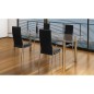 vidaXL Esszimmerstühle 4 Stk. Schwarz Kunstleder vidaXL Esszimmerstühle 4 Stk. Schwarz Kunstleder