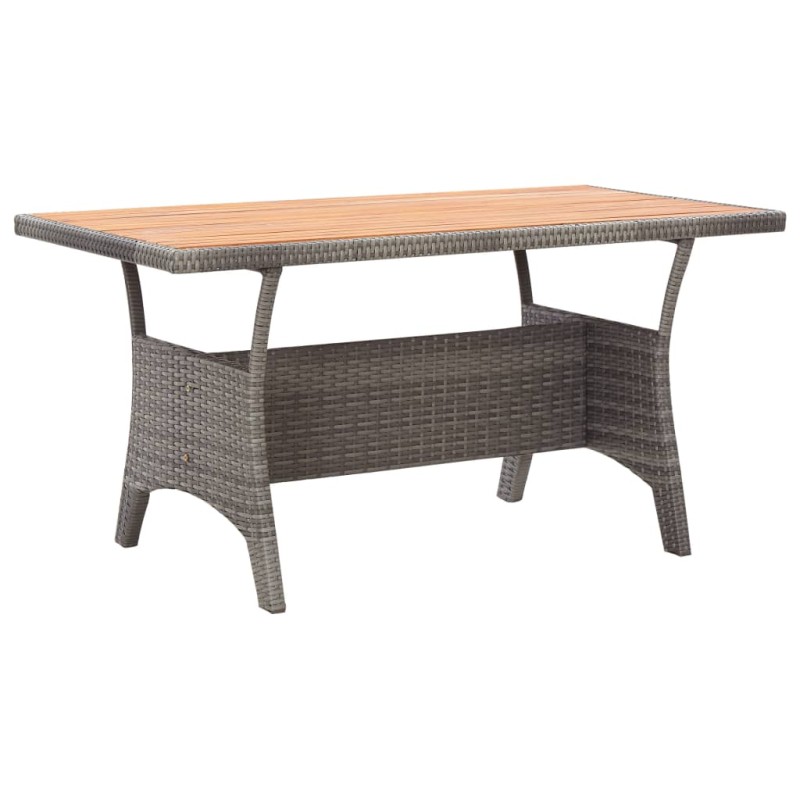 vidaXL Gartentisch Grau 120x70x66 cm Akazie Massivholz vidaXL Gartentisch Grau 120x70x66 cm Akazie Massivholz