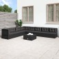 vidaXL 8-tlg. Garten-Lounge-Set mit Kissen Schwarz Poly Rattan vidaXL 8-tlg. Garten-Lounge-Set mit Kissen Schwarz Poly Rattan