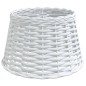 vidaXL Lampenschirm Weiß Ø38x23 cm Korbweide vidaXL Lampenschirm Weiß Ø38x23 cm Korbweide