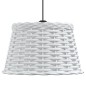 vidaXL Lampenschirm Weiß Ø38x23 cm Korbweide vidaXL Lampenschirm Weiß Ø38x23 cm Korbweide