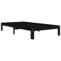 vidaXL Massivholzbett Schwarz Kiefer 100x200 cm vidaXL Massivholzbett Schwarz Kiefer 100x200 cm