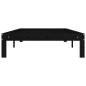 vidaXL Massivholzbett Schwarz Kiefer 100x200 cm vidaXL Massivholzbett Schwarz Kiefer 100x200 cm