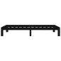 vidaXL Massivholzbett Schwarz Kiefer 100x200 cm vidaXL Massivholzbett Schwarz Kiefer 100x200 cm