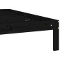 vidaXL Massivholzbett Schwarz Kiefer 100x200 cm vidaXL Massivholzbett Schwarz Kiefer 100x200 cm