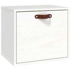 vidaXL Wandschrank Weiß 40x30x35 cm Massivholz Kiefer