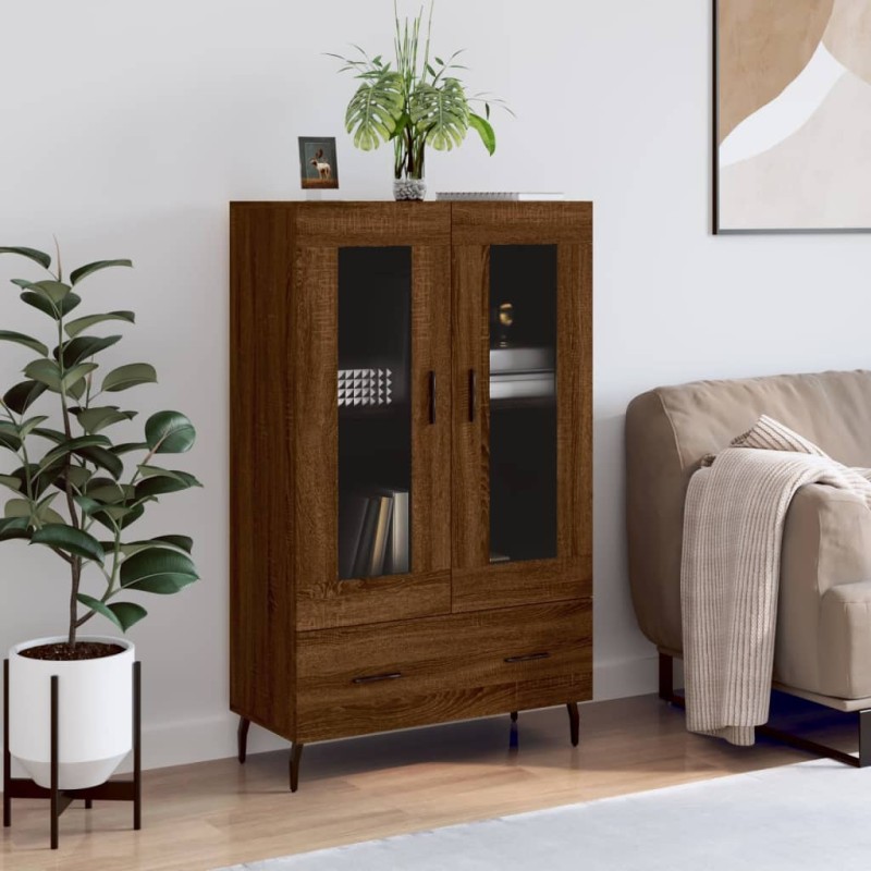 vidaXL Highboard Braun Eichen-Optik 69,5x31x115 cm Holzwerkstoff vidaXL Highboard Braun Eichen-Optik 69,5x31x115 cm Holzwerkstoff