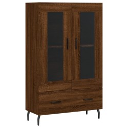 vidaXL Highboard Braun Eichen-Optik 69,5x31x115 cm Holzwerkstoff