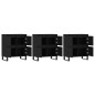 Sideboards 3 Stk. Schwarz Holzwerkstoff Sideboards 3 Stk. Schwarz Holzwerkstoff