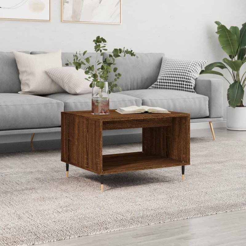 vidaXL Couchtisch Braun Eichen-Optik 60x50x40 cm Holzwerkstoff vidaXL Couchtisch Braun Eichen-Optik 60x50x40 cm Holzwerkstoff