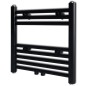 Handtuchheizkörper Warmwasser Gerade Schwarz 480x480 mm Handtuchheizkörper Warmwasser Gerade Schwarz 480x480 mm