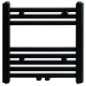 Handtuchheizkörper Warmwasser Gerade Schwarz 480x480 mm Handtuchheizkörper Warmwasser Gerade Schwarz 480x480 mm