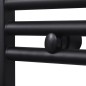 Handtuchheizkörper Warmwasser Gerade Schwarz 480x480 mm Handtuchheizkörper Warmwasser Gerade Schwarz 480x480 mm