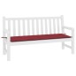 Gartenbank-Auflage Weinrot 200x50x3 cm Oxford-Gewebe Gartenbank-Auflage Weinrot 200x50x3 cm Oxford-Gewebe