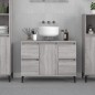 vidaXL Waschbeckenunterschrank Grau Sonoma 80x33x60 cm Holzwerkstoff vidaXL Waschbeckenunterschrank Grau Sonoma 80x33x60 cm Holzwerkstoff