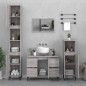 vidaXL Waschbeckenunterschrank Grau Sonoma 80x33x60 cm Holzwerkstoff vidaXL Waschbeckenunterschrank Grau Sonoma 80x33x60 cm Holzwerkstoff