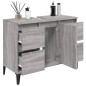 vidaXL Waschbeckenunterschrank Grau Sonoma 80x33x60 cm Holzwerkstoff vidaXL Waschbeckenunterschrank Grau Sonoma 80x33x60 cm Holzwerkstoff