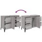 vidaXL Waschbeckenunterschrank Grau Sonoma 80x33x60 cm Holzwerkstoff vidaXL Waschbeckenunterschrank Grau Sonoma 80x33x60 cm Holzwerkstoff