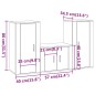 vidaXL 3-tlg. TV-Schrank-Set Hochglanz-Weiß Holzwerkstoff vidaXL 3-tlg. TV-Schrank-Set Hochglanz-Weiß Holzwerkstoff