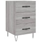 vidaXL Nachttisch Grau Sonoma 40x40x66 cm Holzwerkstoff vidaXL Nachttisch Grau Sonoma 40x40x66 cm Holzwerkstoff