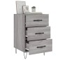vidaXL Nachttisch Grau Sonoma 40x40x66 cm Holzwerkstoff vidaXL Nachttisch Grau Sonoma 40x40x66 cm Holzwerkstoff