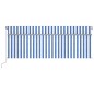 vidaXL Gelenkarmmarkise mit Rollo 4x3 m Blau & Weiß vidaXL Gelenkarmmarkise mit Rollo 4x3 m Blau & Weiß