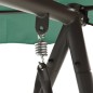 vidaXL Hollywoodschaukel mit Dach Grün 198 cm Stoff und Stahl vidaXL Hollywoodschaukel mit Dach Grün 198 cm Stoff und Stahl