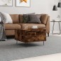 vidaXL Couchtisch Räuchereiche 55x55x36,5 cm Holzwerkstoff vidaXL Couchtisch Räuchereiche 55x55x36,5 cm Holzwerkstoff
