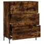 vidaXL Sideboard Räuchereiche 69,5x34x90 cm Holzwerkstoff vidaXL Sideboard Räuchereiche 69,5x34x90 cm Holzwerkstoff
