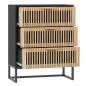 vidaXL Sideboard Schwarz 60x30x75 cm Holzwerkstoff vidaXL Sideboard Schwarz 60x30x75 cm Holzwerkstoff