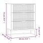 vidaXL Sideboard Schwarz 60x30x75 cm Holzwerkstoff vidaXL Sideboard Schwarz 60x30x75 cm Holzwerkstoff