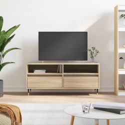 vidaXL TV-Schrank Sonoma-Eiche 100x34,5x44,5 cm Holzwerkstoff